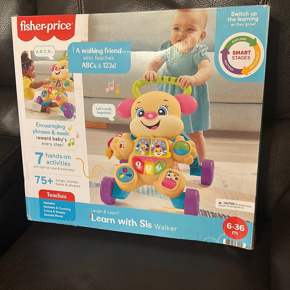 Fisher-Price Laugh & Learn Smart Stages Learn with Sis Walker, Musical Walking T